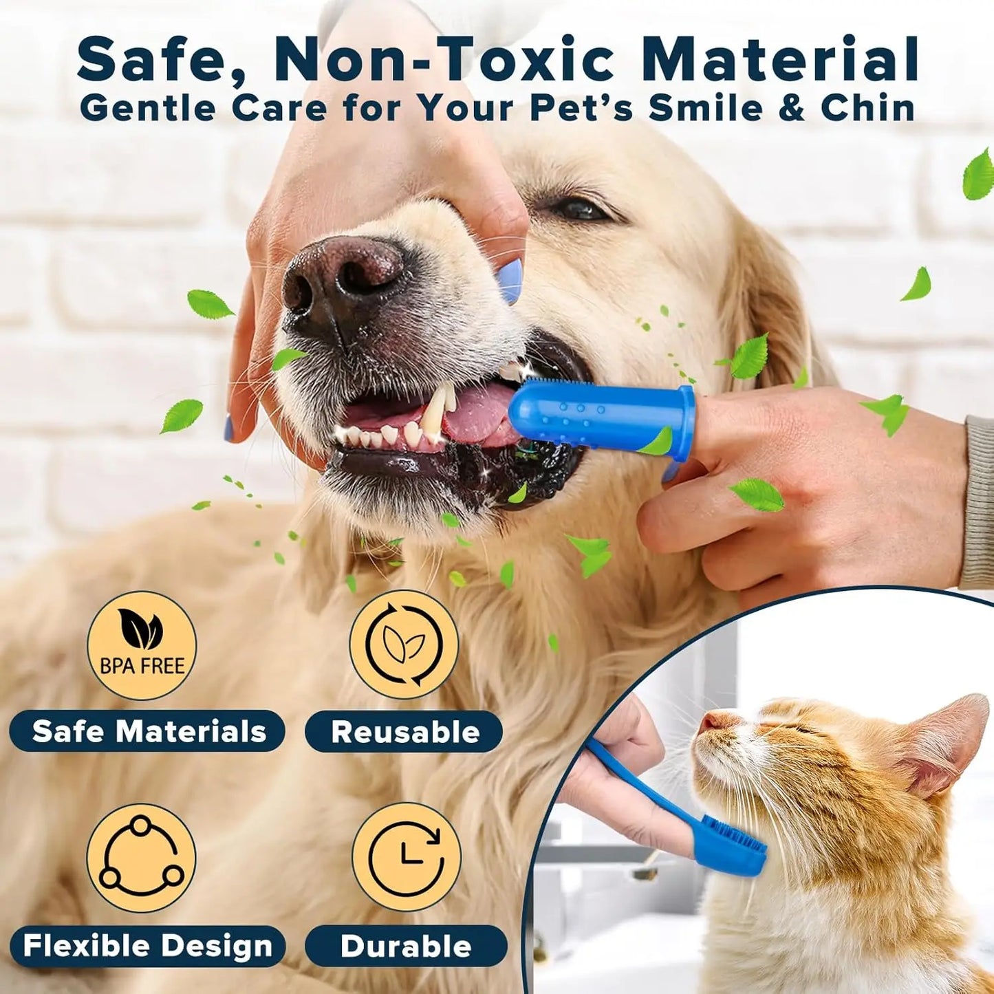 6PCS Pet Grooming Kit for DogsCats Dog Washing Gloves Bath Brush Bath Gloves Shampoo Brush Pet Grooming Gloves Bath Supplies