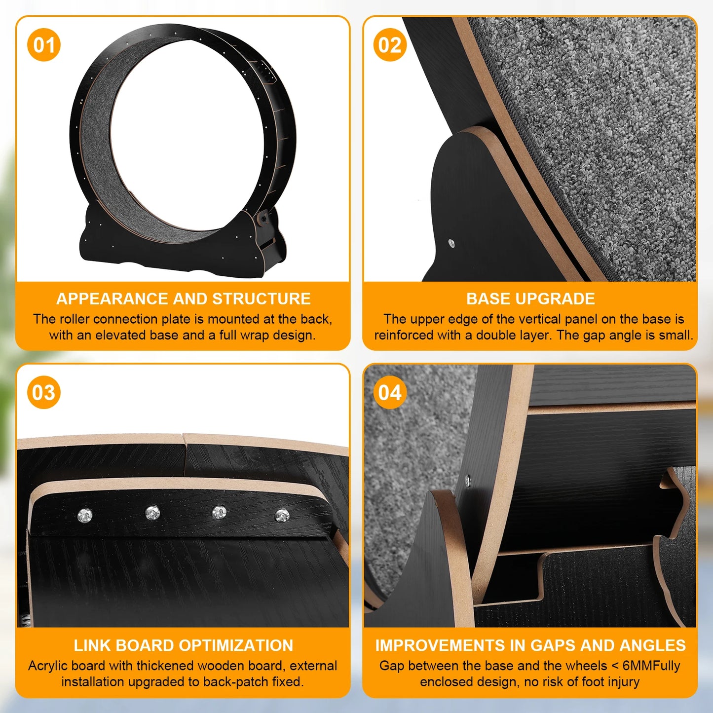 Cat Wheel Cat Treadmill Cat Exercise Wheel Fitness Roller Cat Climbing Frame for Indoor Cats Physical Exercise Activity