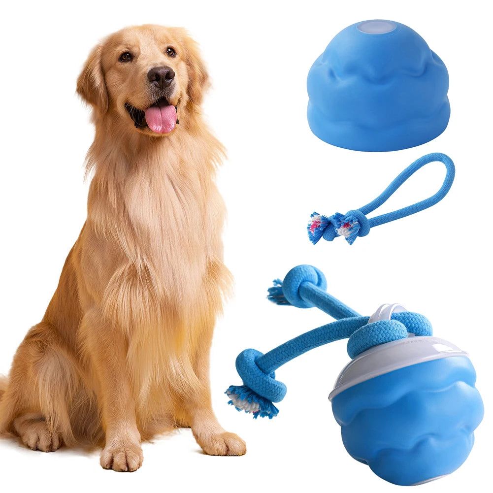 Interactive Dog Toys Ball Electric Rolling Ball with Rope Automatic Bouncing Ball 3 Modes Motion Activate Cat Toy Pet Supplies