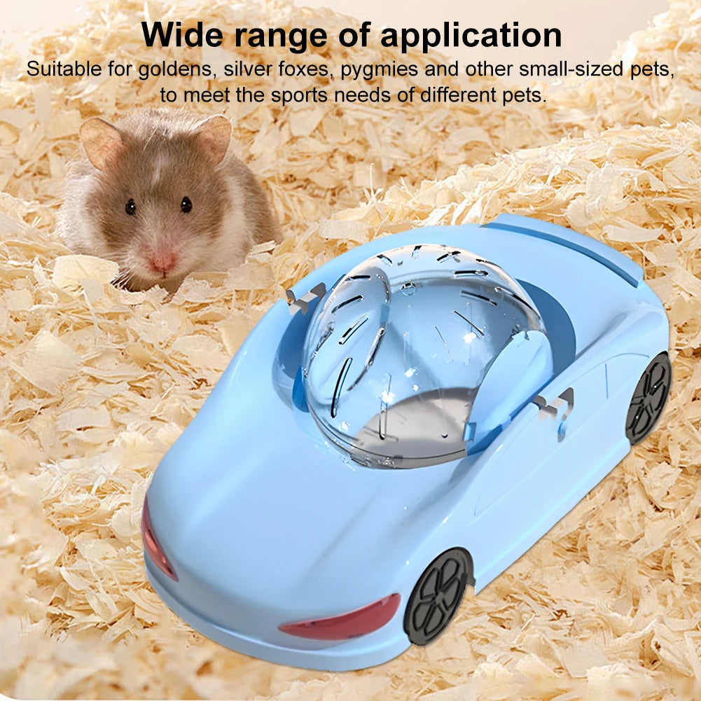 Hamster Running Ball Improve Muscle Strength Rolling Toy Car Exercise Wheel Fitness Wheel Toy Vehicle for Hamsters Gerbils