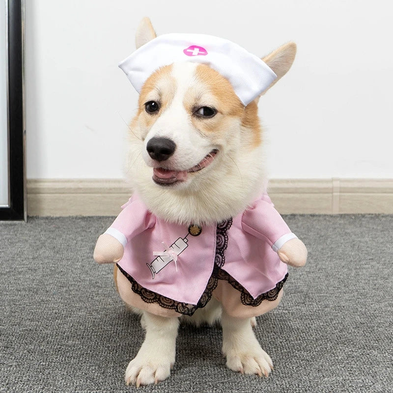 Funny Cat Clothes Dog Cat Cosplays Clothes Pet Jumpsuit Suit Dog Dress Chihuahua French Bulldog Dog Outfits Clothing