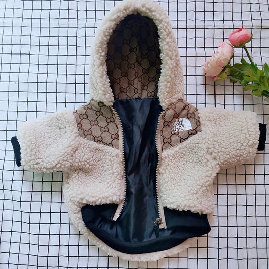 Trendy Brand Pet Coat Foreign Trade Autumn And Winter Warm New Clothes Small Dog Clothing French Combat Teddy Bear Schnauzer