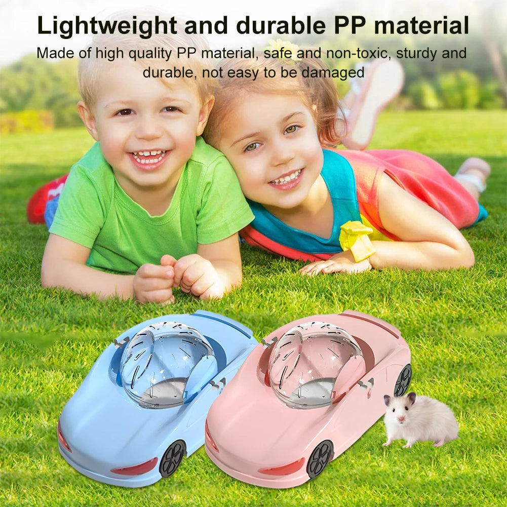 Hamster Running Ball Improve Muscle Strength Rolling Toy Car Exercise Wheel Fitness Wheel Toy Vehicle for Hamsters Gerbils