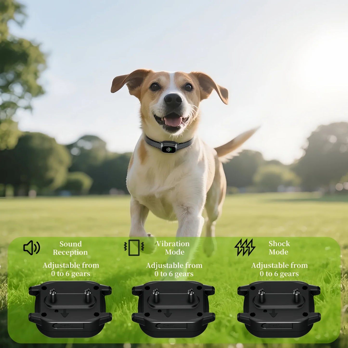 YHLC Automatic Anti Barking Dog Collar, Rechargeable Bark Stopper, Stop Barkin, Electric Training Collar for Dog