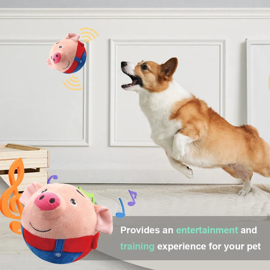 Electric Pet Smart Cat Toy Bite Resistant Funny Interactive Squeaky Toys Self-Moving Chewable for Dog Indoor Playing