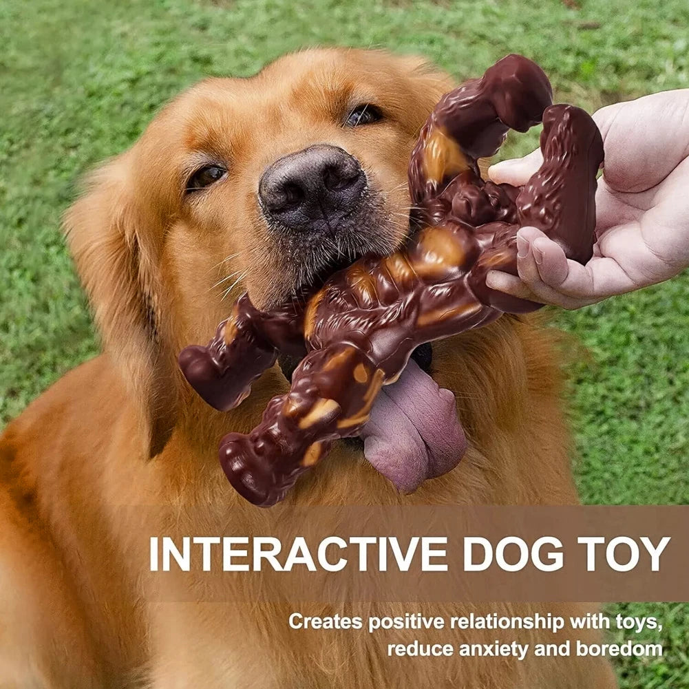 Gorilla Dog Toy Dog Teeth Grinding Toy Bite-resistant  Dog Toy Interactive Dog Toy for Medium/Large Dogs