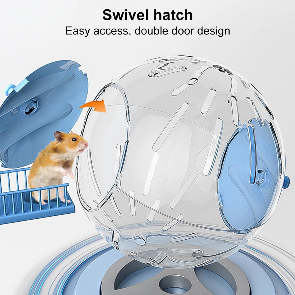 Hamster Running Ball Improve Muscle Strength Rolling Toy Car Exercise Wheel Fitness Wheel Toy Vehicle for Hamsters Gerbils