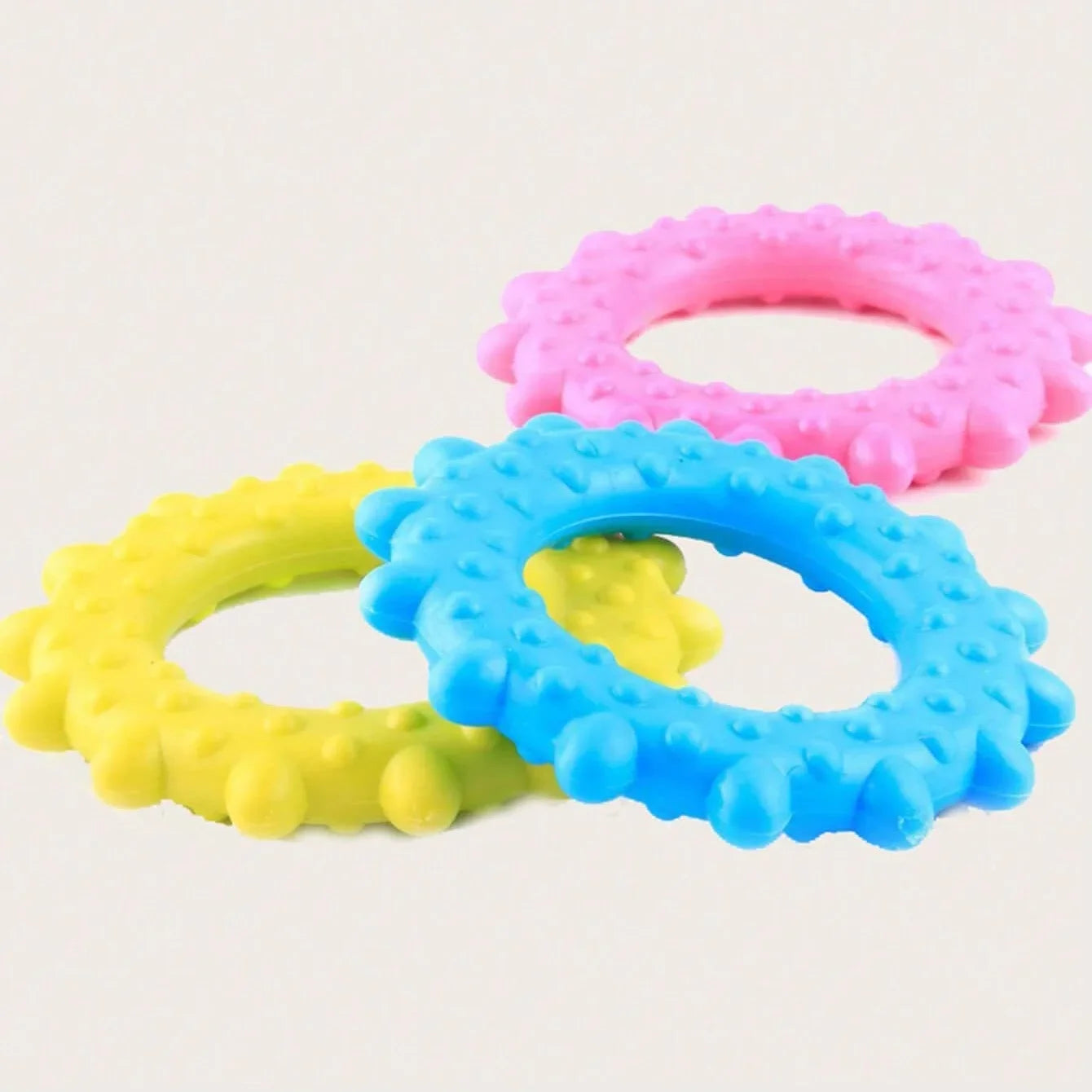 1pc/3pcs-Dog Bite Ring - Durable Toy, Interactive Game and Tooth Health, Suitable for Medium sized Dog Breeds - Random