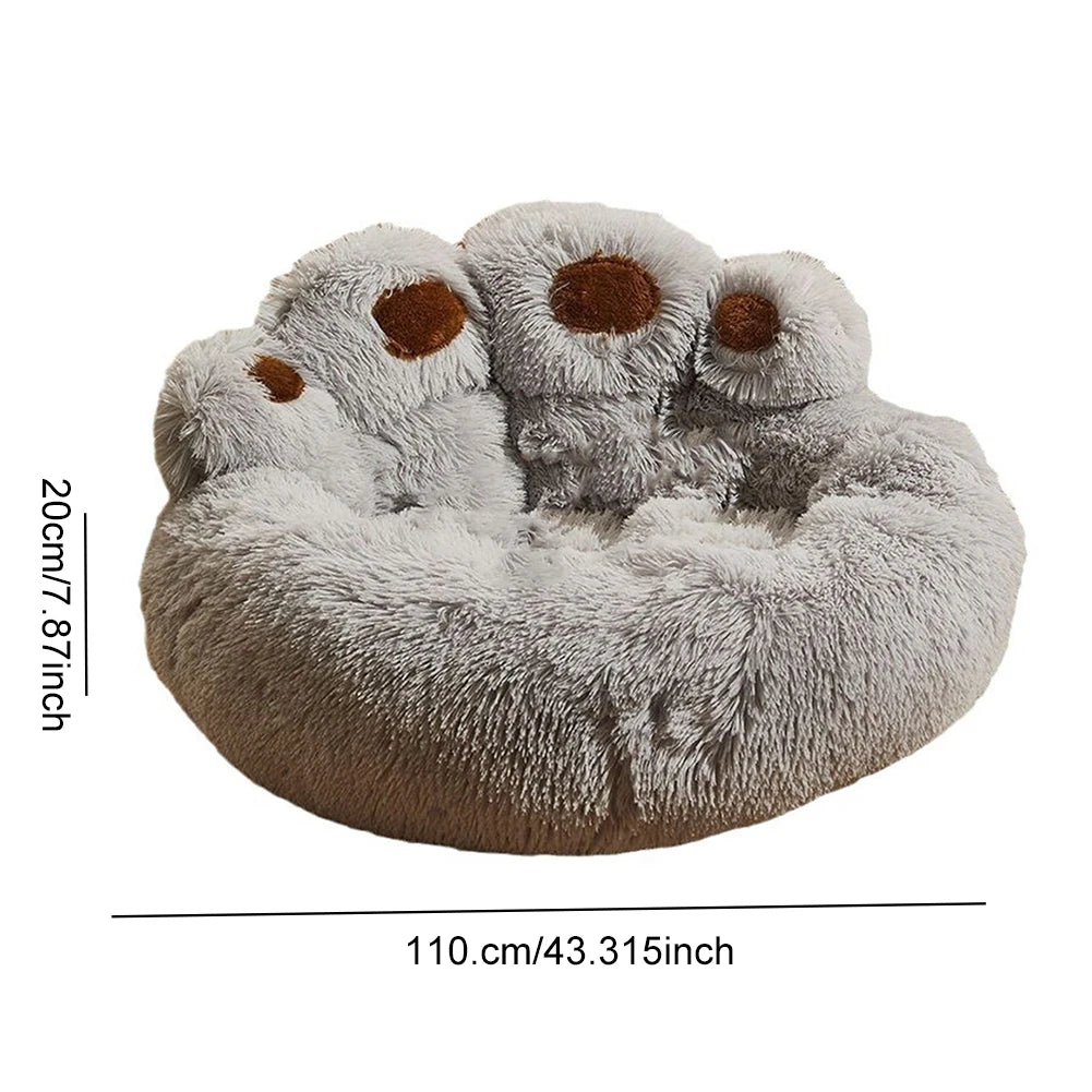 Fluffy Dog Bed Winter Kennel Accessories Pet Products Large Dogs Beds Bedding Sofa Basket Small Mat Cats Big Cushion Puppy