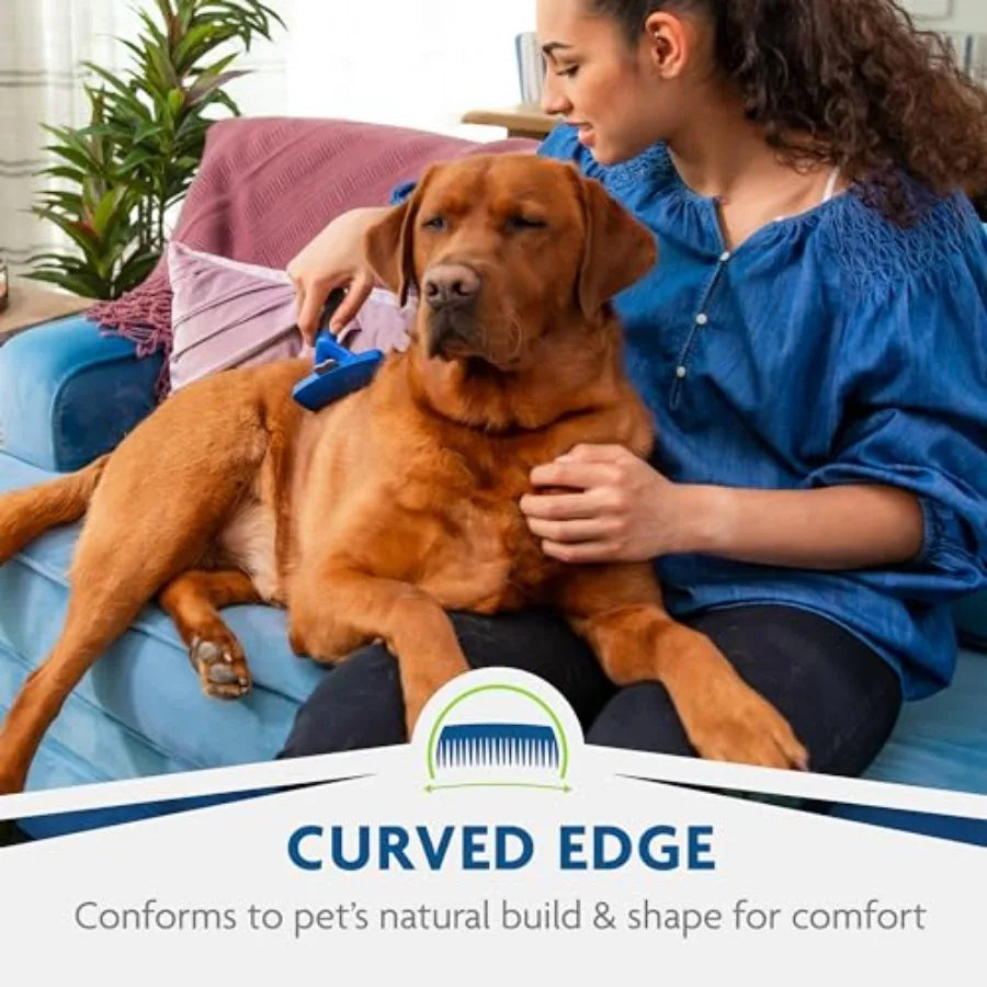 Undercoat Deshedding Tool for Dogs Deshedding Brush for Dogs Removes Loose Hair and Combats Dog Shedding
