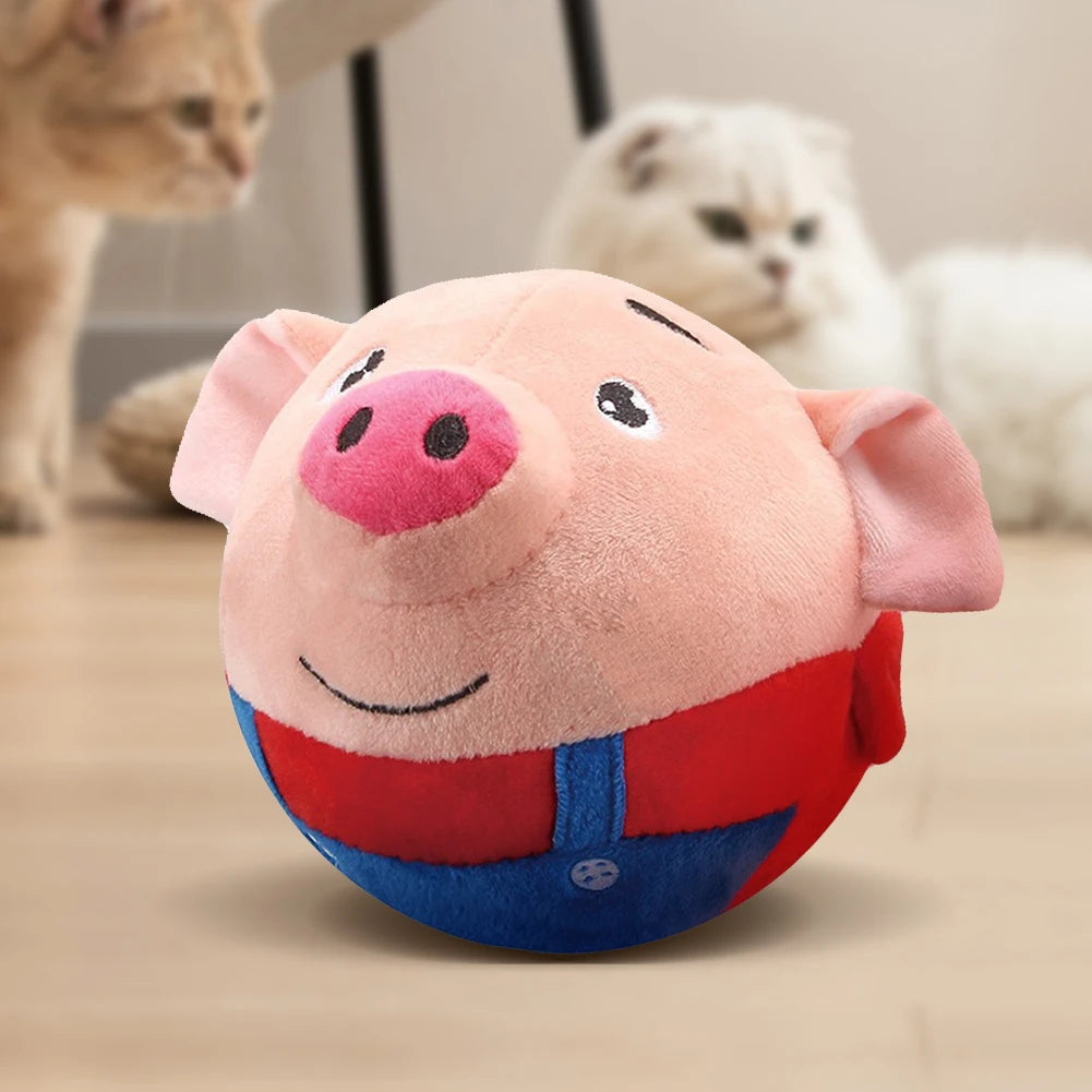 Electric Pet Smart Cat Toy Bite Resistant Funny Interactive Squeaky Toys Self-Moving Chewable for Dog Indoor Playing
