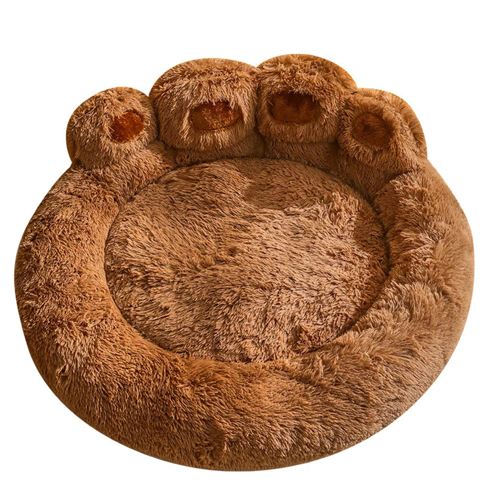 Fluffy Dog Bed Winter Kennel Accessories Pet Products Large Dogs Beds Bedding Sofa Basket Small Mat Cats Big Cushion Puppy