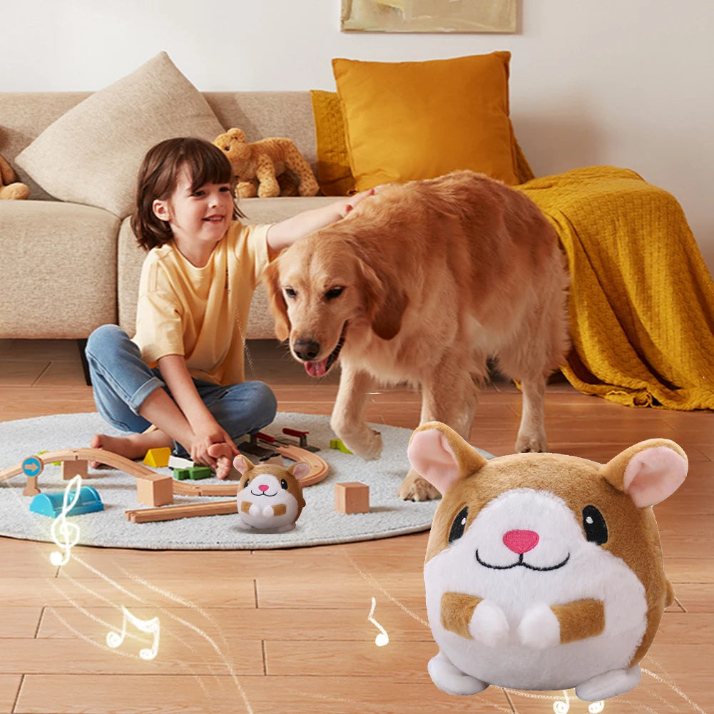 Electric Pet Smart Cat Toy Bite Resistant Funny Interactive Squeaky Toys Self-Moving Chewable for Dog Indoor Playing