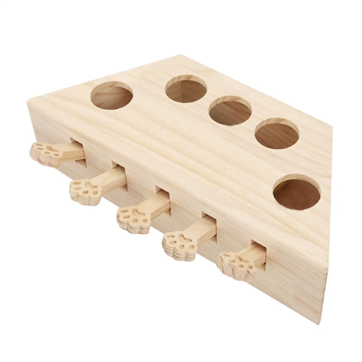 Whack A Cat Toy Interactive Cat Toy Exercise, Fun, Keeps Pet Entertained Enrichment for All Ages Cats Kittens Wooden