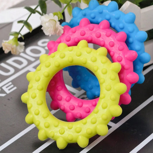1pc/3pcs-Dog Bite Ring - Durable Toy, Interactive Game and Tooth Health, Suitable for Medium sized Dog Breeds - Random