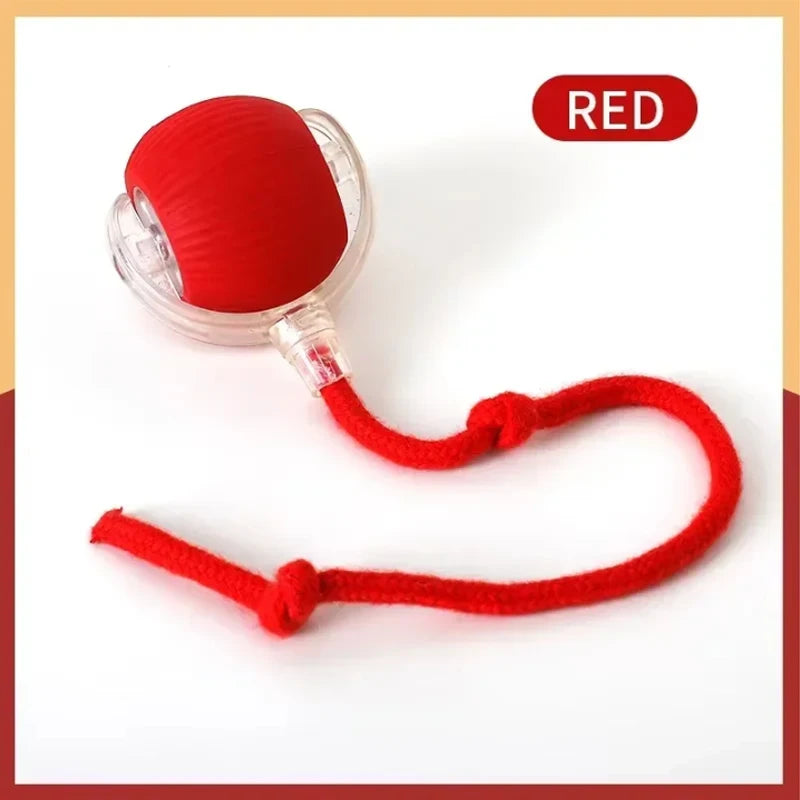 Self-satisfied cat toys that can be bitten by long-lasting smart cat balls automatically avoid pets with ropes and jump balls