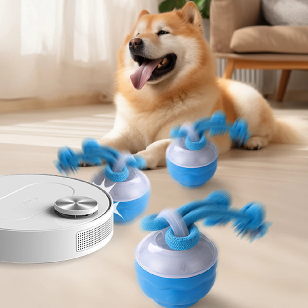 Interactive Dog Toys Ball Electric Rolling Ball with Rope Automatic Bouncing Ball 3 Modes Motion Activate Cat Toy Pet Supplies