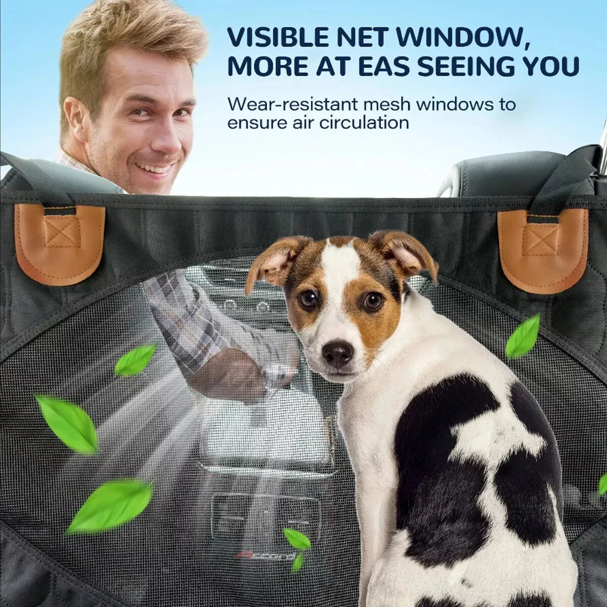 Car Dog Seat Cover for Back Seat Waterproof Auto Rear Pet Seat Protector Mat Nonslip Universal Safety Carrier For Outing Dogs