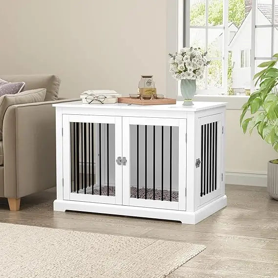 Furniture Style Dog Crate with Cushion, Dog Kennel Medium, Pet Crates, Dog Cage for Small and Medium Dogs