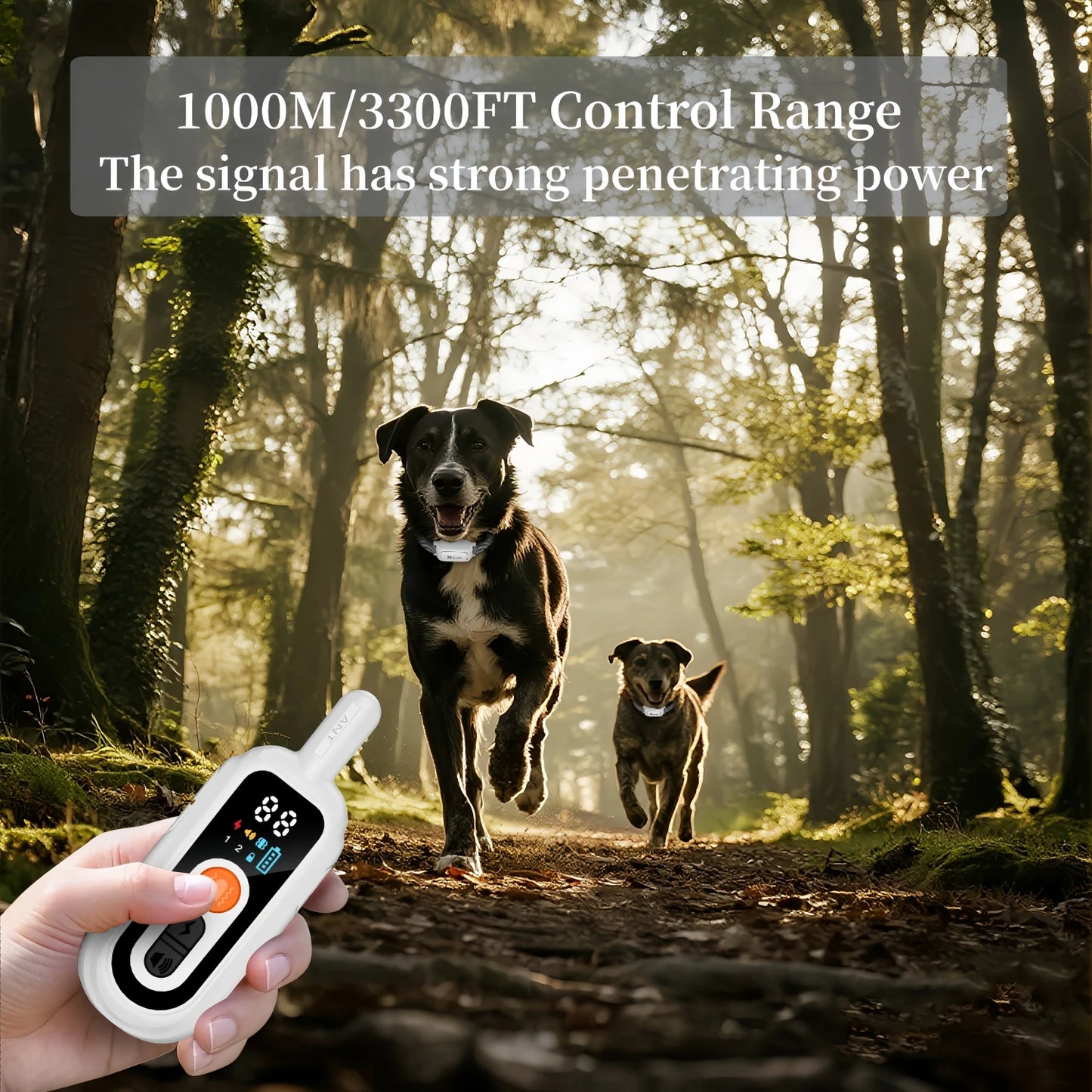 YHLC 3300ft Automatic Anti Barking Dog Collar, Rechargeable Bark Stopper, Stop Barkin, Electric Training Collar for Dog