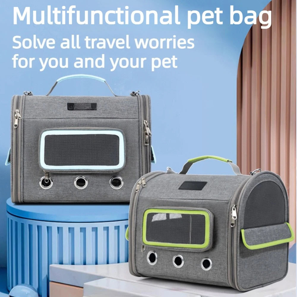 Multifunctional Pet Carrier Bag Portable Breathable Rabbit Outing Tote Shoulder Crossbody for Small Pets