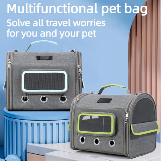 Multifunctional Pet Carrier Bag Portable Breathable Rabbit Outing Tote Shoulder Crossbody for Small Pets